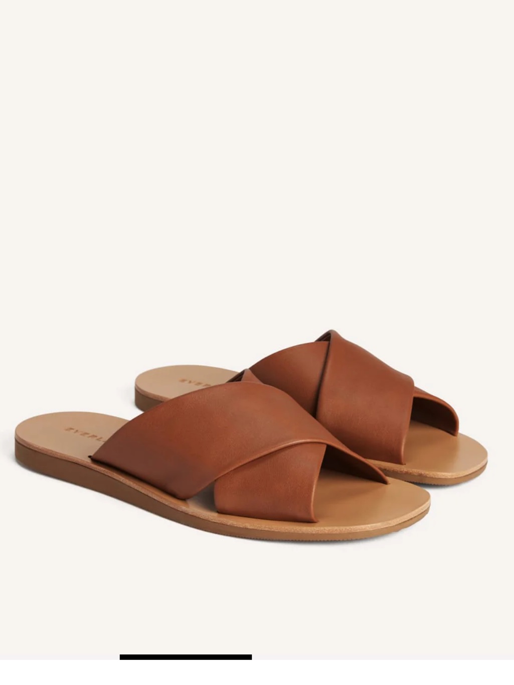 Everlane The Day Crossover Sandals - Sienna Brown, 6